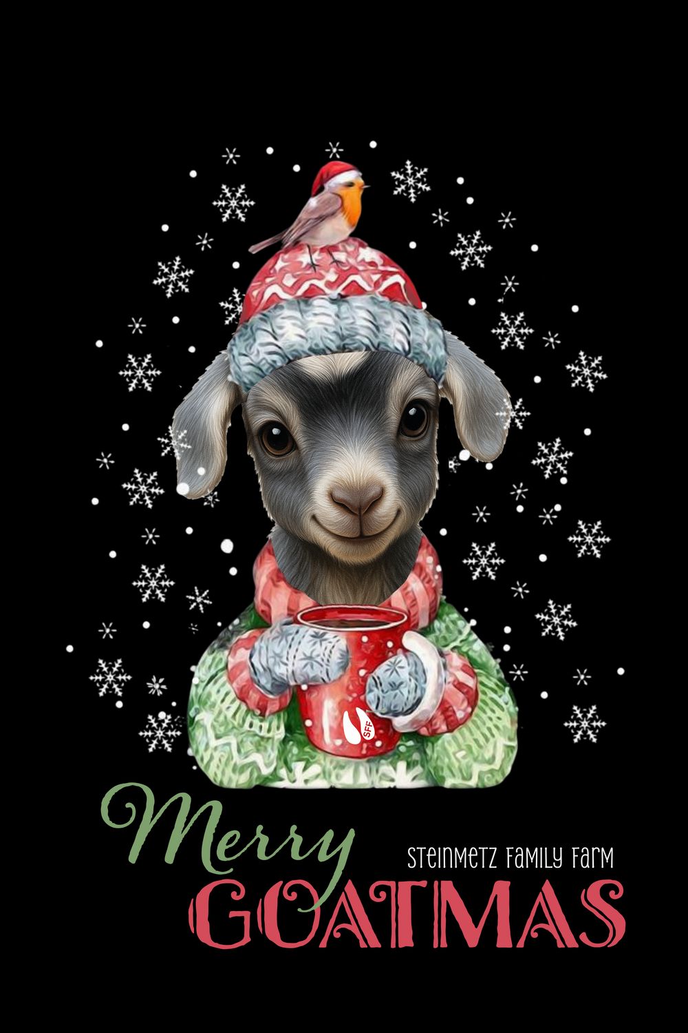 Merry Goatmas Crewneck Sweatshirt