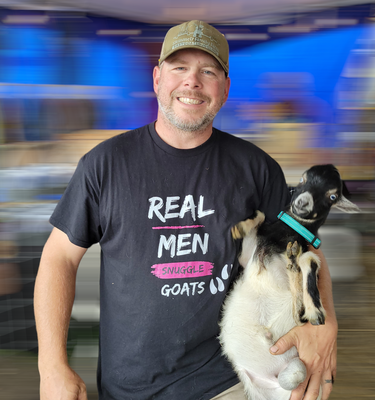 Real Men Snuggle Goats Adult Short &amp; Long Sleeve Shirt