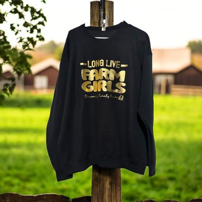 Long Live Farm Girls- Adult Crewneck Sweatshirt