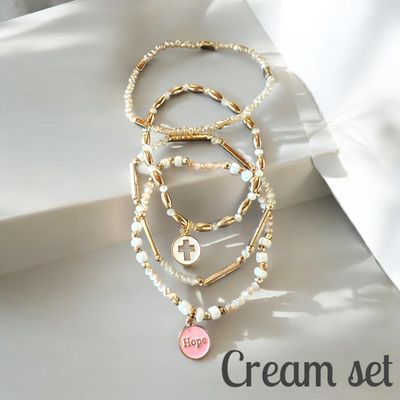 Hope &amp; Cross Bracelet Sets