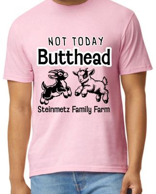 Not Today Butthead Adult Short Sleeve Shirt