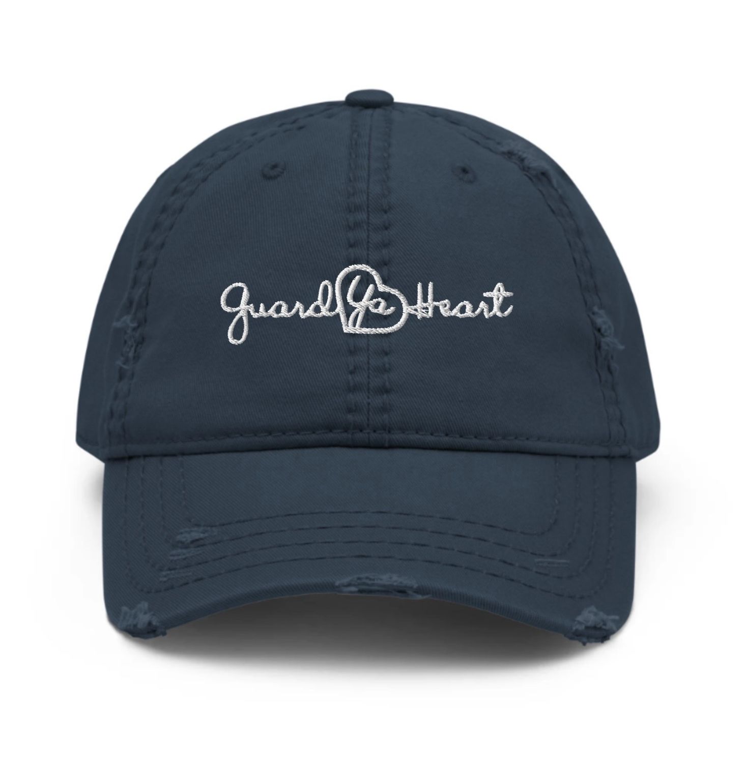 Guard Ya Heart Distressed Cap