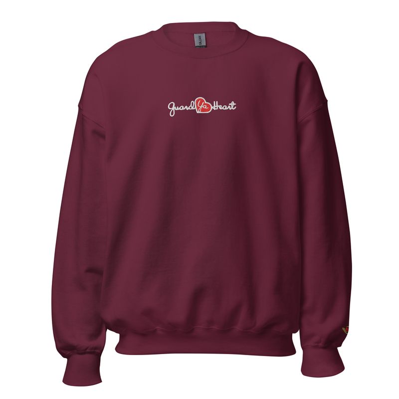 Guard Ya Heart Embroidered Sweatshirt