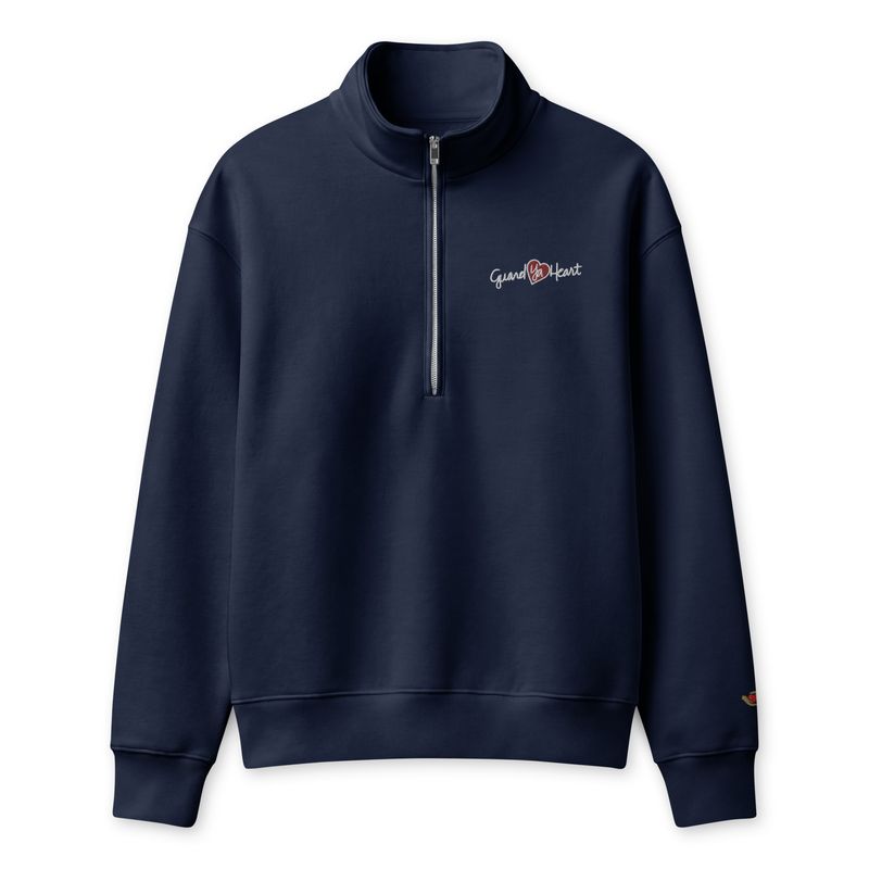 Guard Ya Heart half-zip pullover