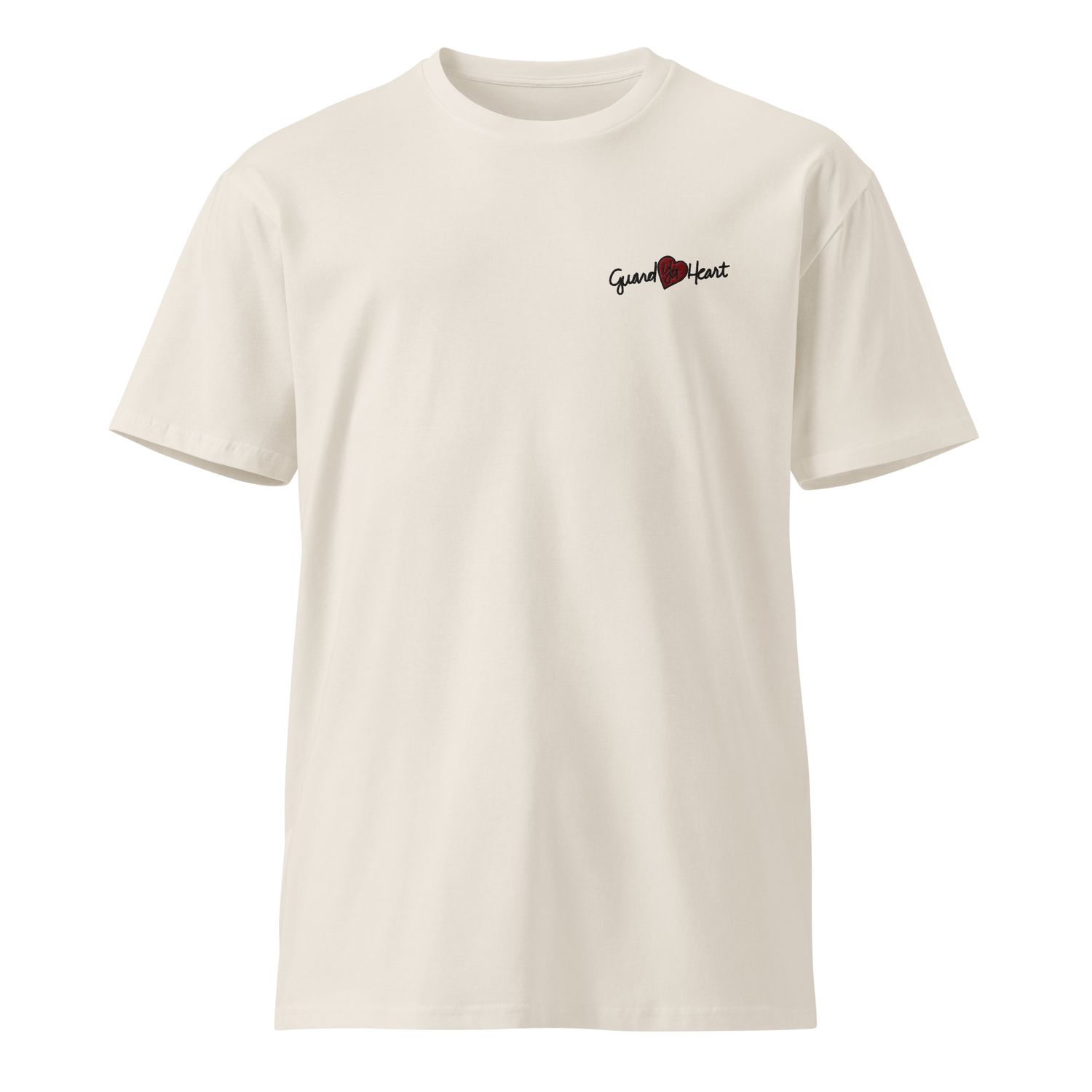 Guard Ya Heart black logo premium t-shirt