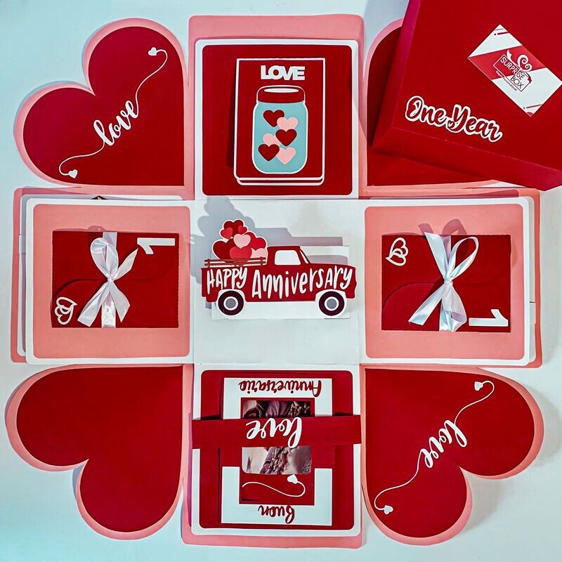Explosion box Anniversario/Amore