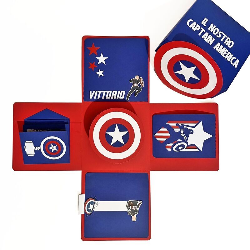 Explosion box Cap.America