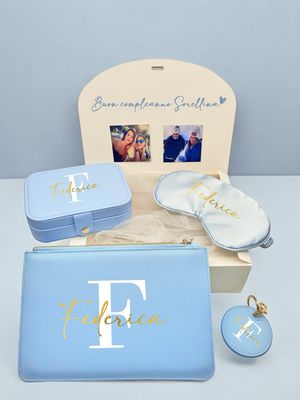 Box accessori azzurra
