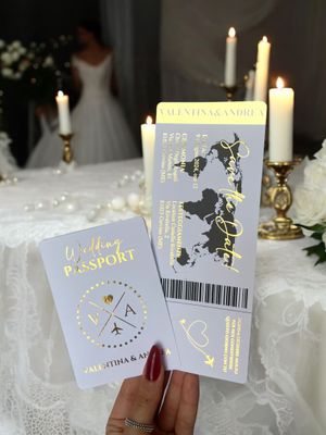 Passaporto&Boarding Pass (sfondo bianco)
