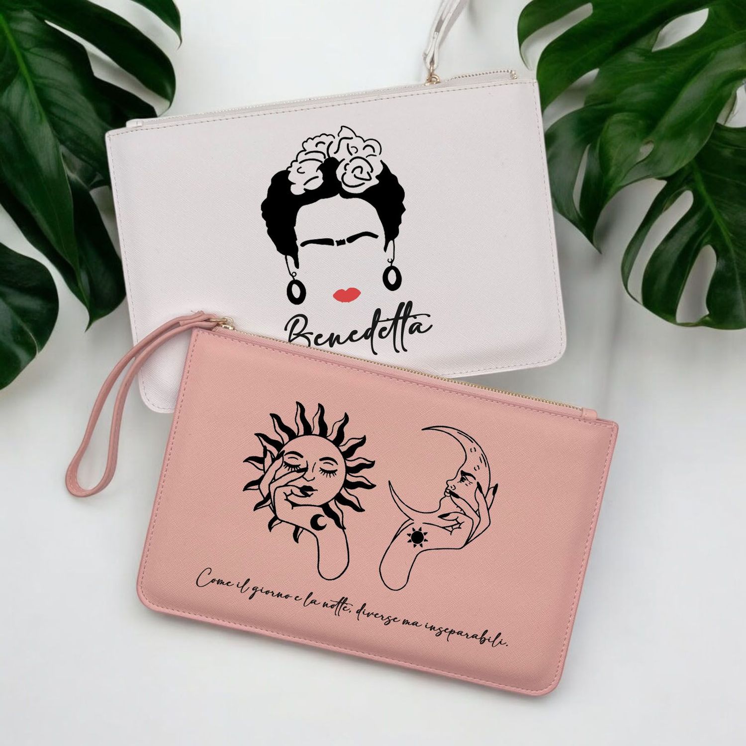 Pochette saffiano - PERSONALIZZATA CON GRAFICA
