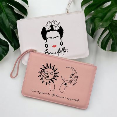 Pochette saffiano - PERSONALIZZATA CON GRAFICA
