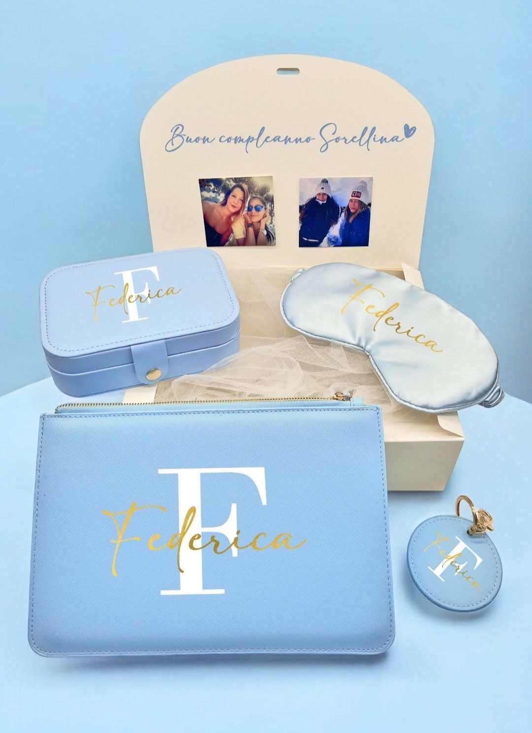 Box azzurra Damigella/Testimone 
