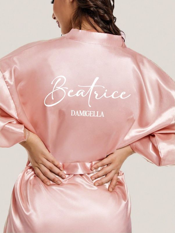 VESTAGLIA DAMIGELLA/TESTIMONE (scrunchie con iniziale in omaggio)