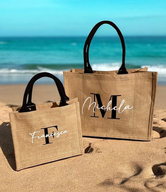 Borsa in Iuta personalizzata