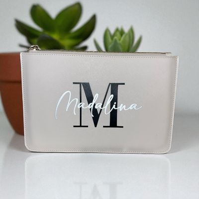 Pochette saffiano - PERSONALIZZATA SOLO TESTO