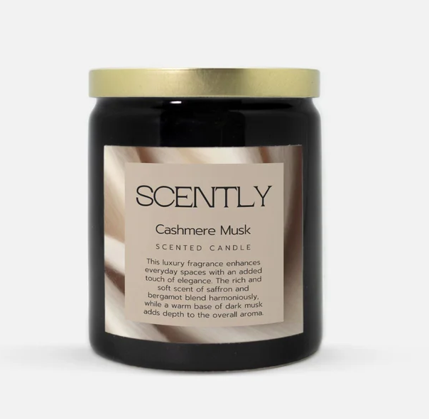 Cashmere Musk Scented 8oz Candle (On Sale)