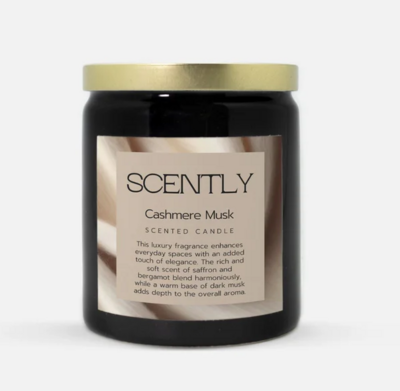 Cashmere Musk Scented 8oz Candle (On Sale)