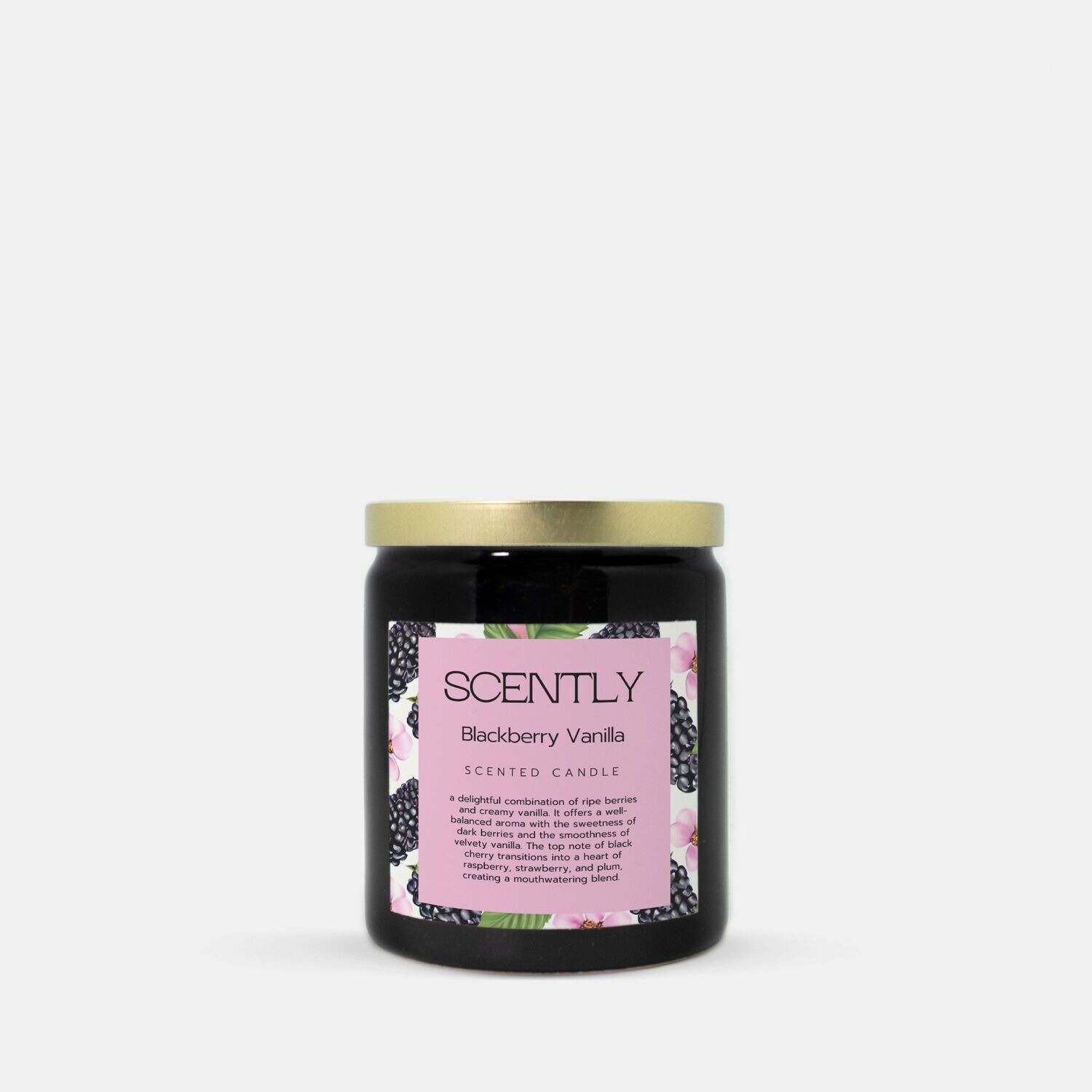 Blackberry Vanilla 8oz Ceramic Candle (ON SALE)