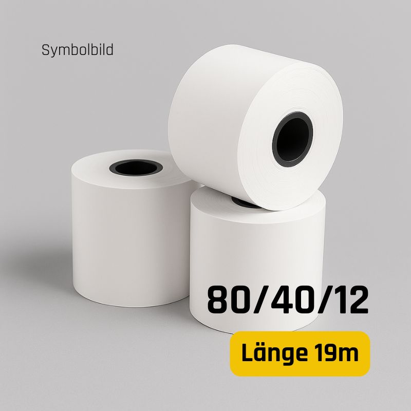 Bonrollen 80/40/12 - Länge 19m (BPA frei) Bonrollen 80/40/12 - Länge 19m (BPA frei)