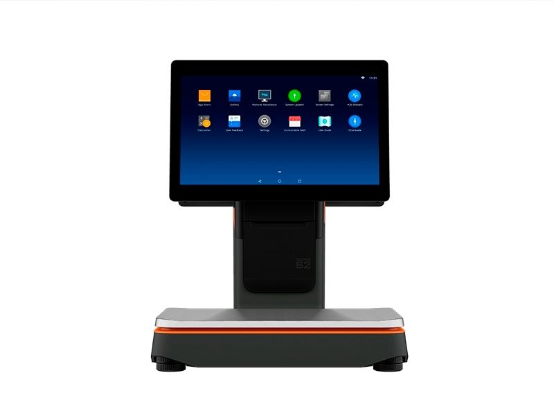 SUNMI S2 Kasse mit Waage (15.6" HD, 10" Kundendisplay)