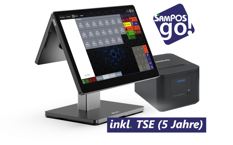 SamPOS go! Paket XL eco+ (Swan 2, Kundendisplay) SamPOS go! Paket XL eco+ (Swan 2, Kundendisplay)