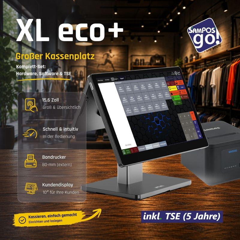 SamPOS go! Paket XL eco+ (Swan 2, Kundendisplay)