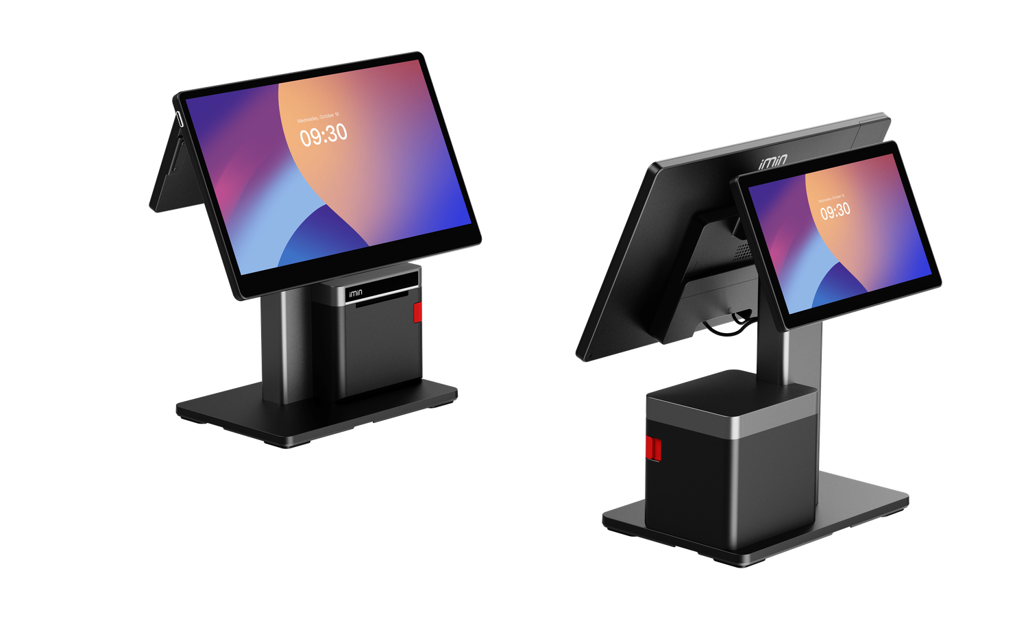 iMin Swan 2 – Android POS-Terminal mit Drucker & 10″ Kundendisplay