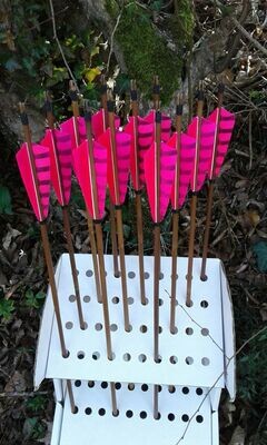 Flèches En Bambou Pour Kyudo - Tir à L'arc Japonais Traditionnel, Occasion, Fabrication Japon
