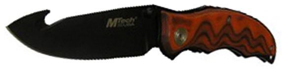 Couteau Fixe L.90 gut hook manche bois
