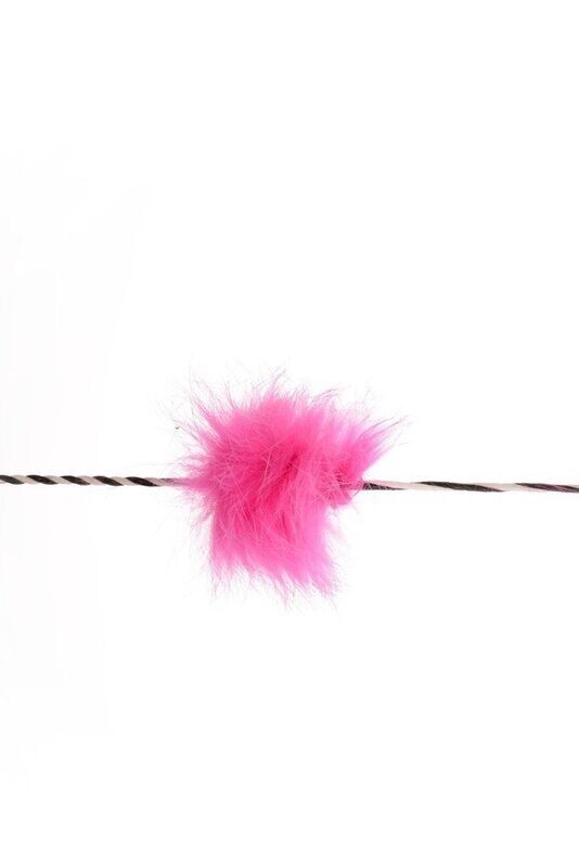 Silencieux de corde beaver puff rose par paire