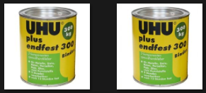 Colle Epoxy UHU 300 en lot de 1.6 kg