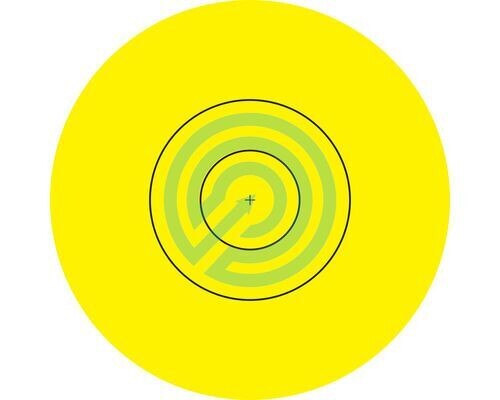 Centre autocollant pour blason de 40 (rouleaux de 100)