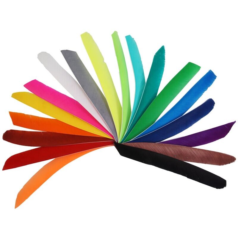 Plumes 1/2 pleine longueur couleurs unies