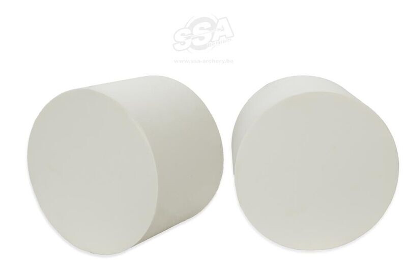 FOAM TARGET CENTRES DURA WHITE ROUND CENTER DIA. 30CM X 21CM