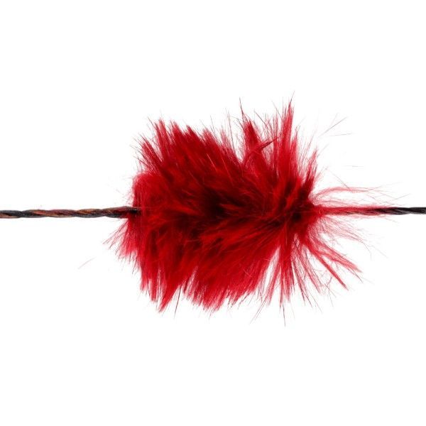 Silencieux de corde beaver puff rouge par paire