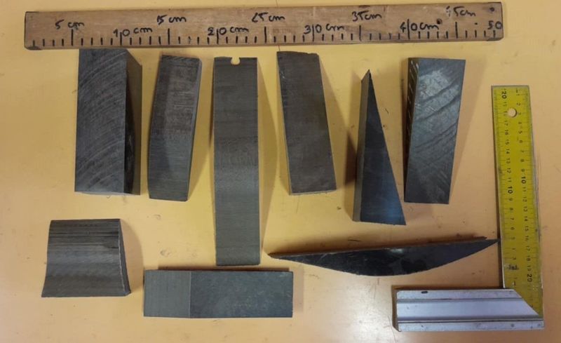 Lots de 2 kg de morceaux de micarta haute densité tailles diverses