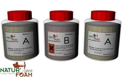 Naturfoam réparation TARGETS 3-D KIT SMALL