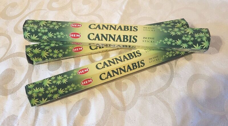 HEM - Cannabis - 1 Packung mit 20 Räucherstäbchen