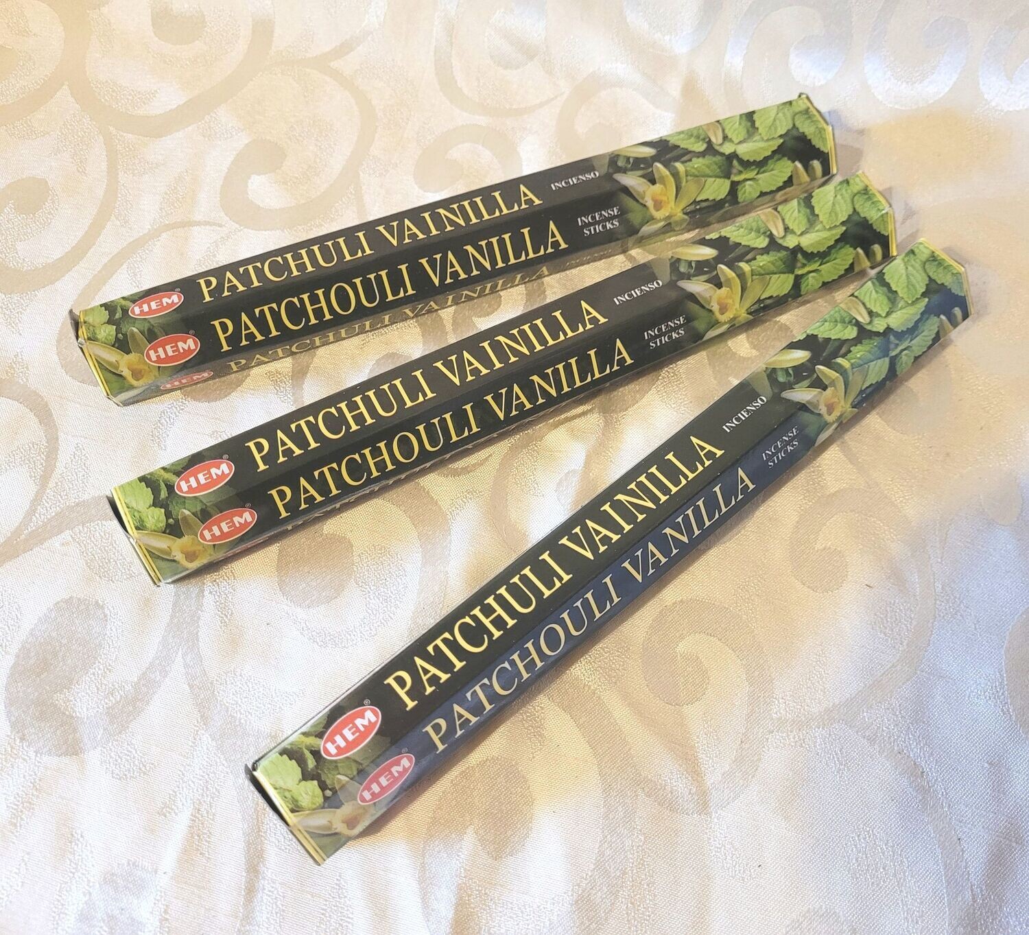 HEM - Patchouli Vanille - 1 Packung mit 20 Räucherstäbchen