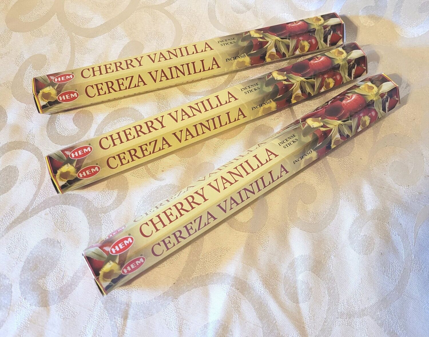 HEM - Cherry Vanille/Kirsche Vanille - 1 Packung mit 20 Räucherstäbchen