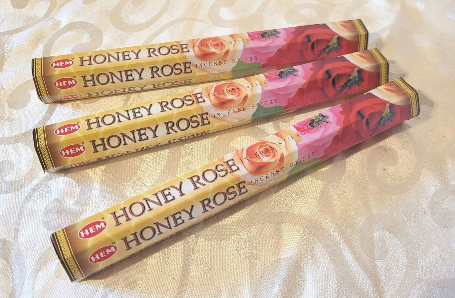 HEM - Honey Rose/Honig Rose - 1 Packung mit 20 Räucherstäbchen