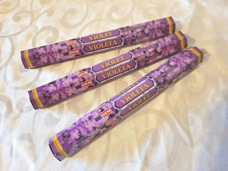 HEM - Violet/Veilchen - 1 Packung mit 20 Räucherstäbchen