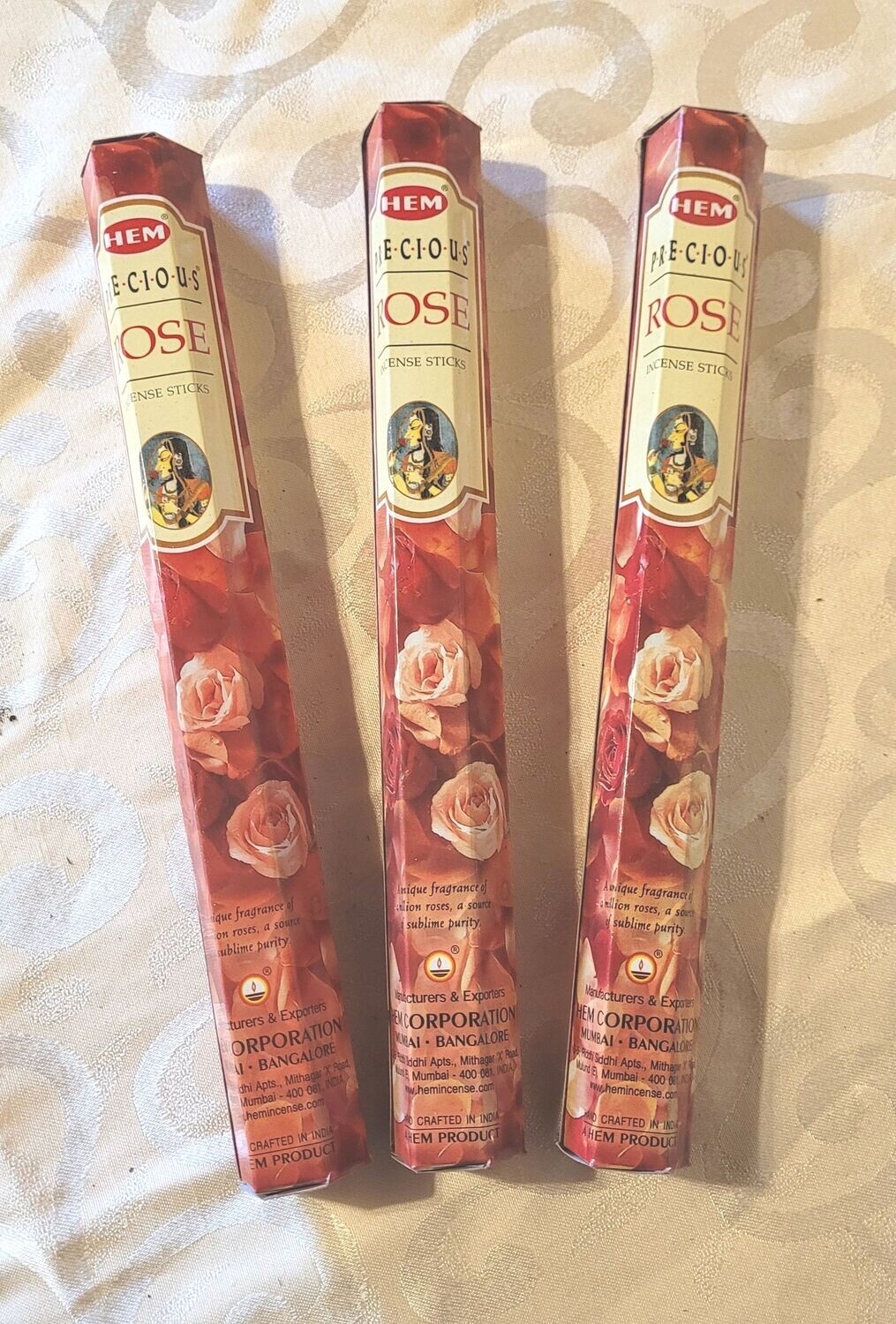 HEM - Precouis Rose - 1 Packung mit 20 Räucherstäbchen
