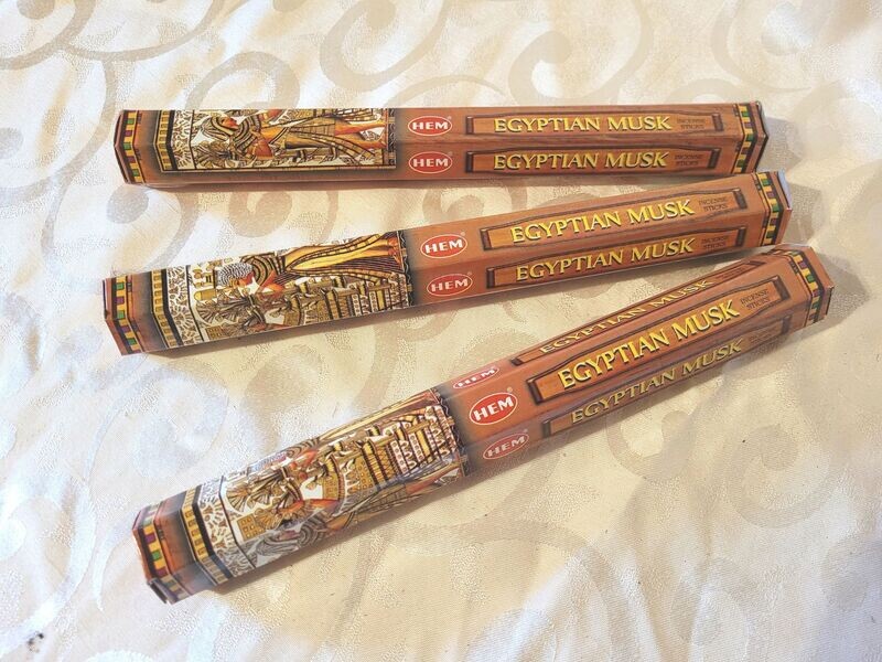 HEM - Egyptian Musk - 1 Packung mit 20 Räucherstäbchen