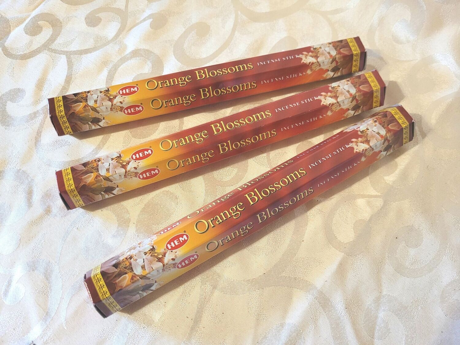 HEM - Orange Blossom/Orangenblüten - 1 Packung mit 20 Räucherstäbchen