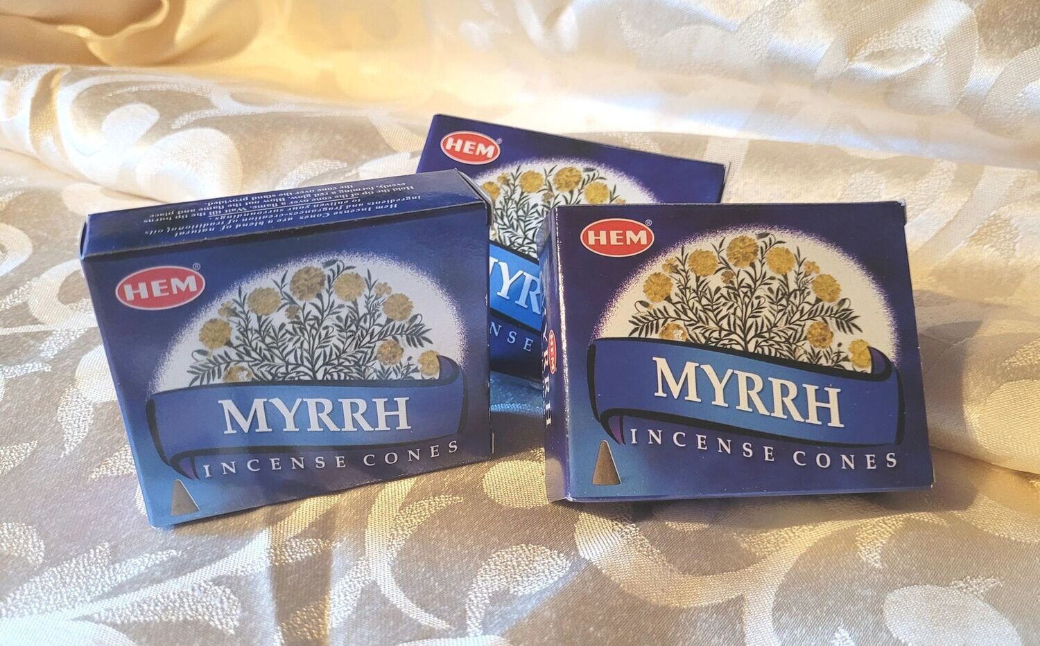 HEM - Myrrhe - 1 Packung mit 10 Räucherkegel