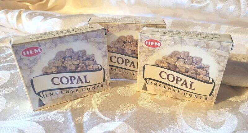 HEM - Copal - 1 Packung mit 10 Räucherkegel