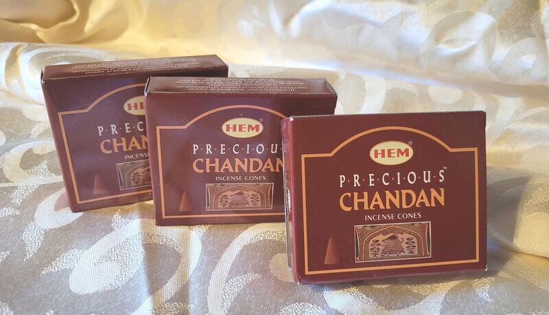 HEM - Chandan - 1 Packung mit 10 Räucherkegel