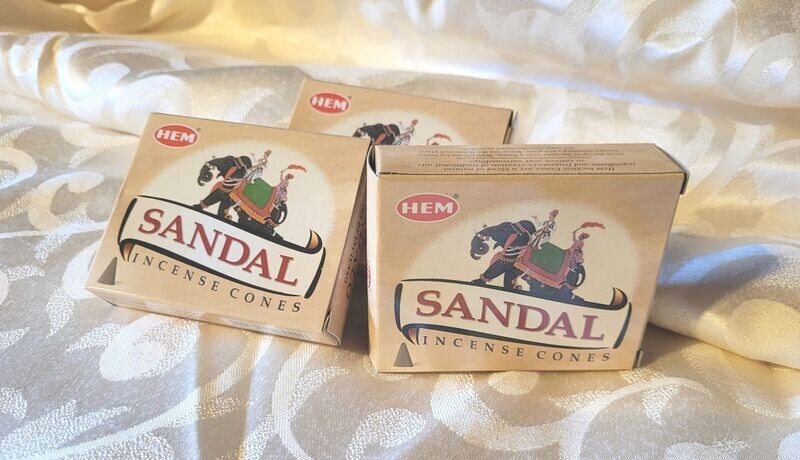 HEM - Sandal - 1 Packung mit 10 Räucherkegel
