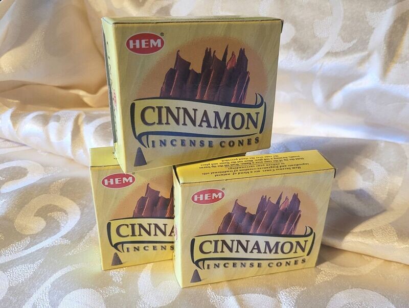HEM - Cinnamon/Zimt - 1 Packung mit 10 Räucherkegel